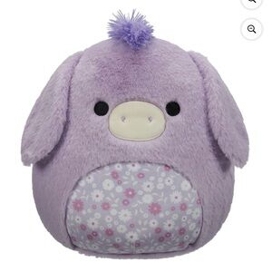 NEW Squishmallows FuzzAMallow 12" Delzi the Purple Donkey Soft Easter Plush